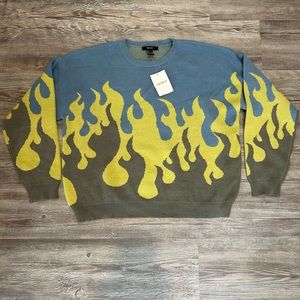 F21 flame knit sweater